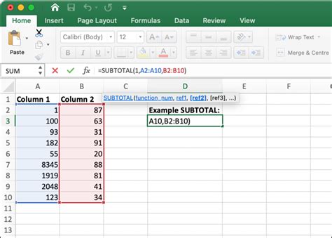 Subtotal Formula in Excel Tagalog Tutorial .